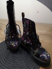 Dr. Martens 8 Loch Sinclair Black Floral Backhand Gr.40