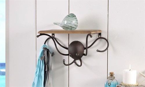 Octopus design shelf and wall - octopus,