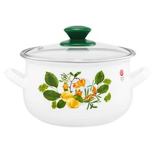 Kochtopf emailliert mit Deckel