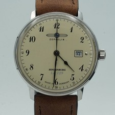 ZEPPELIN MONOTIMER QUARZ HERREN UHR WIE NEU 7044 NEUWERTIG RAR 39MM