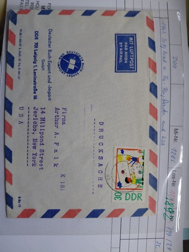 Ddr luftpost nach - nach, usa