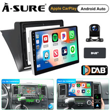 2+32GB Android 14 Autoradio GPS Navi DAB+ Kam RDS für VW T5 Transporter Multivan