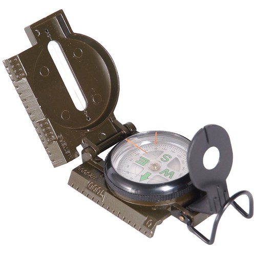Kompass oliv metallgehäuse - oliv,