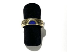 333/- 8kt Gold Ring, Lapislazuli, simulierte Diamanten, Gr. 52, guter Zustand