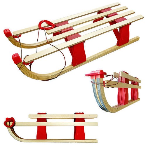 Kinderschlitten aus holz - kinderschlitten,