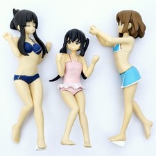 K-ON! Summer Beach Queens 4" Shojo Anime Figuren MIO, AZUSA & YUI ohne Base