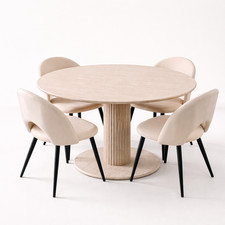 Esstisch rund 115cm - 115cm, mit
