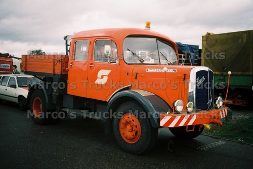 Lkw foto saurer truck orange - truck,