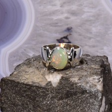 Edelopal Ring, 925er Silber