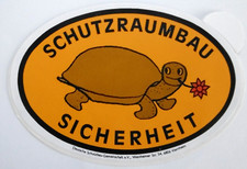 Werbe-Aufkleber Schutzraumbau