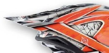 Airoh Helmschild Stelt Factory Arancio 010 Ersatz Helm MX Moto Cross Enduro