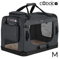 B-Ware Tiertransportbox M 60x42x44cm anthrazit Transportbox Tier Haustier Hund