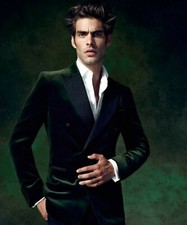 Herren Grün Smoking-Jacke