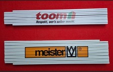 2 Zollstöcke Maßstäbe aus