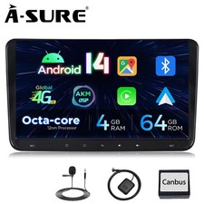 4+64G Android 14 Autoradio Carplay Navi Für VW GOLF 5 6 Plus Caddy Touran Tiguan