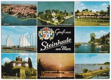AK Steinhuder Meer, Mehrbildkarte Sehenswürdigkeiten, aus 1974, unversandt