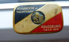 M. Hansen jr. Tabakfabrik Rendsburg. Gegründet 1815. Blechdose