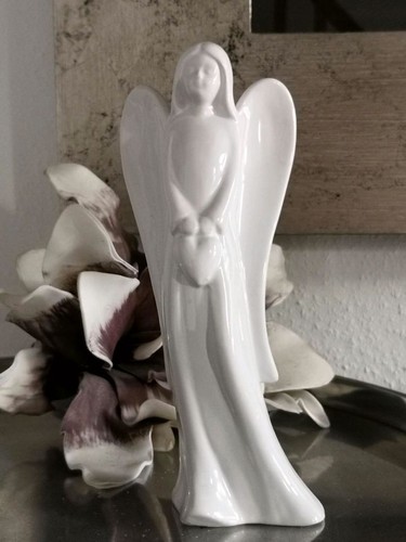 Keramik engel mit herz 22 - *,