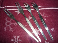 4 Serviergabeln ABS 900 rostfrei (Besteck DDR, 18-8 und 18-10)