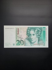 20 Mark  Bundesbanknoten 1989