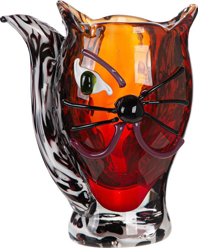 Gilde glas art gesichtsvase - glas,