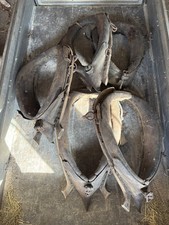 5 Stück Altes antikes Pferdekummet - Pferdehalfter - 1950er