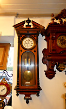 52061 Gustav Becker Wiener Regulator-Jugendstil-Nussbaum-Zwei farbig-130cm Hoch