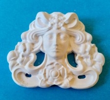 Gips Stuck Element "Medusa" Ornament Relief Stuckdekor Verzierung