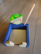 Zettelhalter Stiftehalter Schreibtischzubehör Kinder Holz Neuwertig