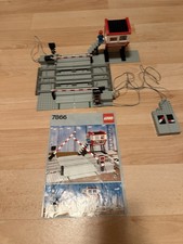 LEGO 12 Volt Eisenbahn 7866 Bahnübergang mit Anleitung Komplett Vintage