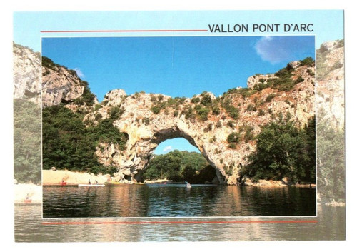 Postkarte vallon pont ark - pont, d´ark