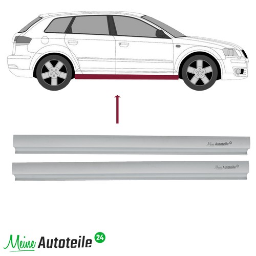 Schweller reparaturblech - 2x,