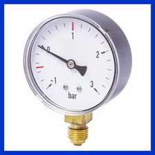 Vakuum Manometer Güllefass 1/4" unten trocken 63 mm -1 bis 3 Bar Gülletechnik