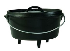 Lodge Logic Dutch Oven CAMP mit Deckel Gusseisen