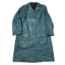 Vintage Echtleder Trenchcoat