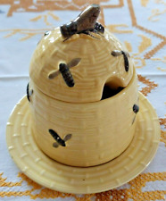 alte u. seltene Honigdose aus Keramik