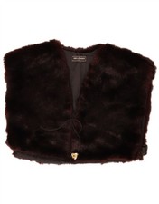 Vintage Damen Crop Kunstfell