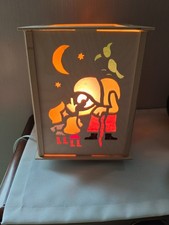 Tischlampe Holz echte Handarbeit Märchenszenen