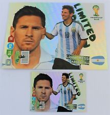 Panini Adrenalyn XL WM 2014 - Set Messi Karte limited Edition XXL + Standard  