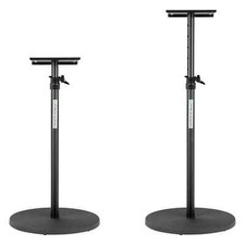 2x Set Paar Studio Monitor Lautsprecher Ständer Stativ Rundsockel Laptop HiFi DJ