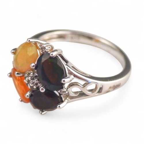 Silberring opalring damenring - silberring,