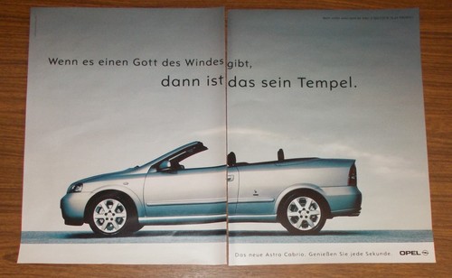 Seltene werbung opel astra - werbung,