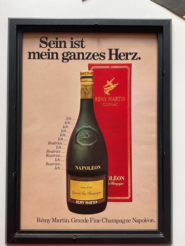 Vintage alkohol werbung remy - alkohol,