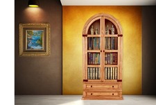 Exklusive Rundbogenvitrine