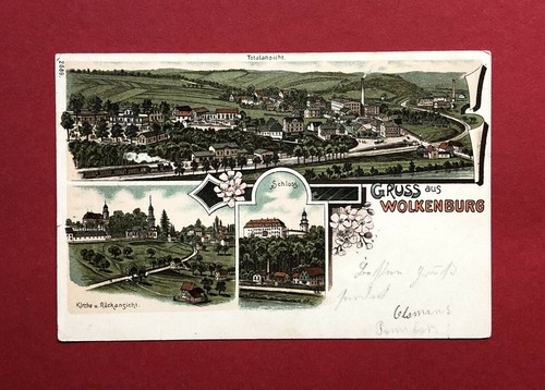 Litho wolkenburg 1900 - litho,