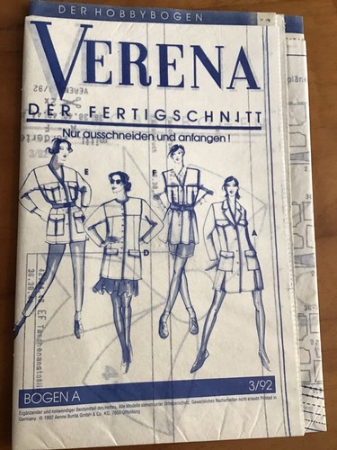 Verena fertigschnitt 92 - verena, 3/92