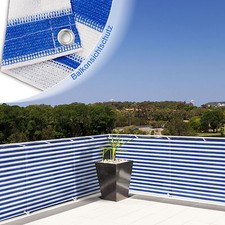 Balkonsichtschutz Sichtschutz Balkonverkleidung Wind- und UV-Schutz 90 x 500 cm