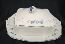 Villeroy und Boch Val bleu Butterdose 2-tlg Butterplatte Butterglocke