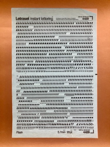 Letraset 4429 flash - , 20pt