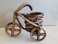 Rattan Dreirad 18x10x16cm